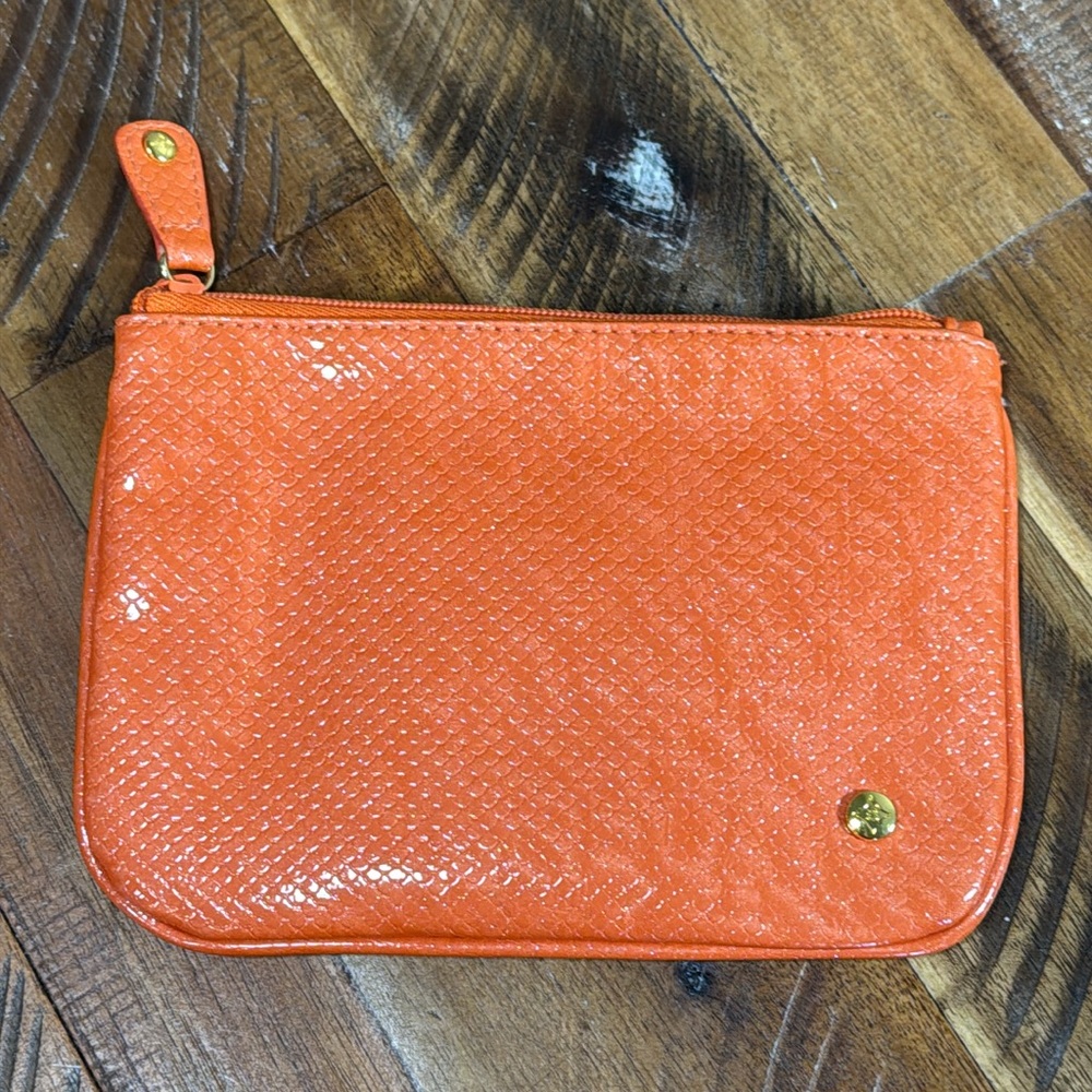 Sparkle Mermaid Orange Makeup Bag
